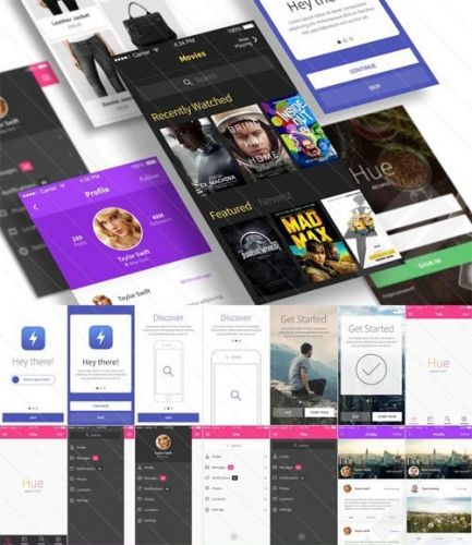 Mobile UI Kit - Hue