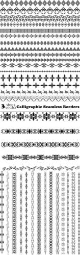 Vectors+-+Calligraphic+Seamless+Borders