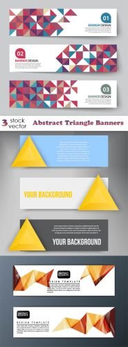 Vectors+-+Abstract+Triangle+Banners