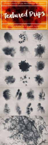 Textured Drips Brush Pack Vol. 1 - 222997
