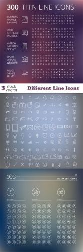 Vectors+-+Different+Line+Icons