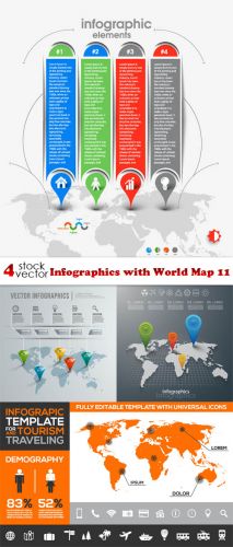 Vectors+-+Infographics+with+World+Map+11