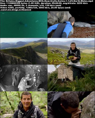 ITV - Britains Biggest Adventures with Bear Grylls: Series 1 (2015) 720p HDTV x264-MVGroup