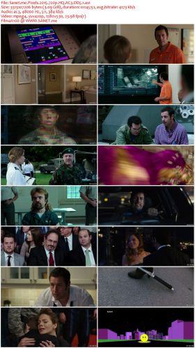 Pixels (2015) 720p HQ AC3 DD5.1 (Externe Subs)