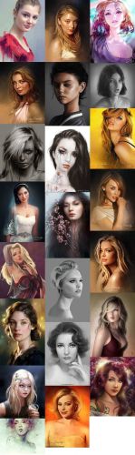 Digital Art - Portraits ART Collections