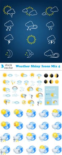 Vectors+-+Weather+Shiny+Icons+Mix+4
