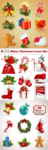 Vectors+-+Shiny+Christmas+Icons+Mix