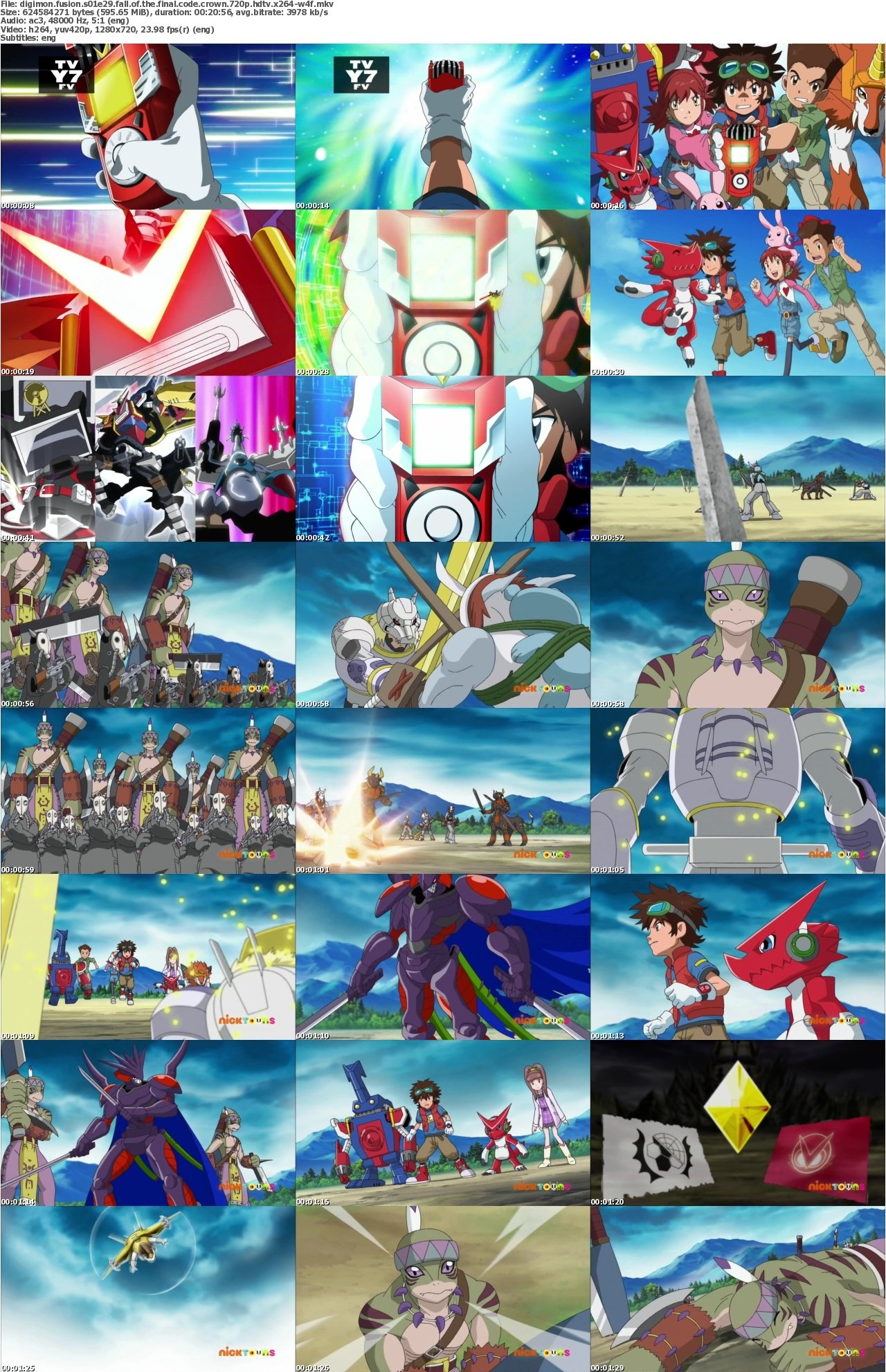 Digimon Fusion S01E29 Fall of the Final Code Crown 720p HDTV x264-W4F
