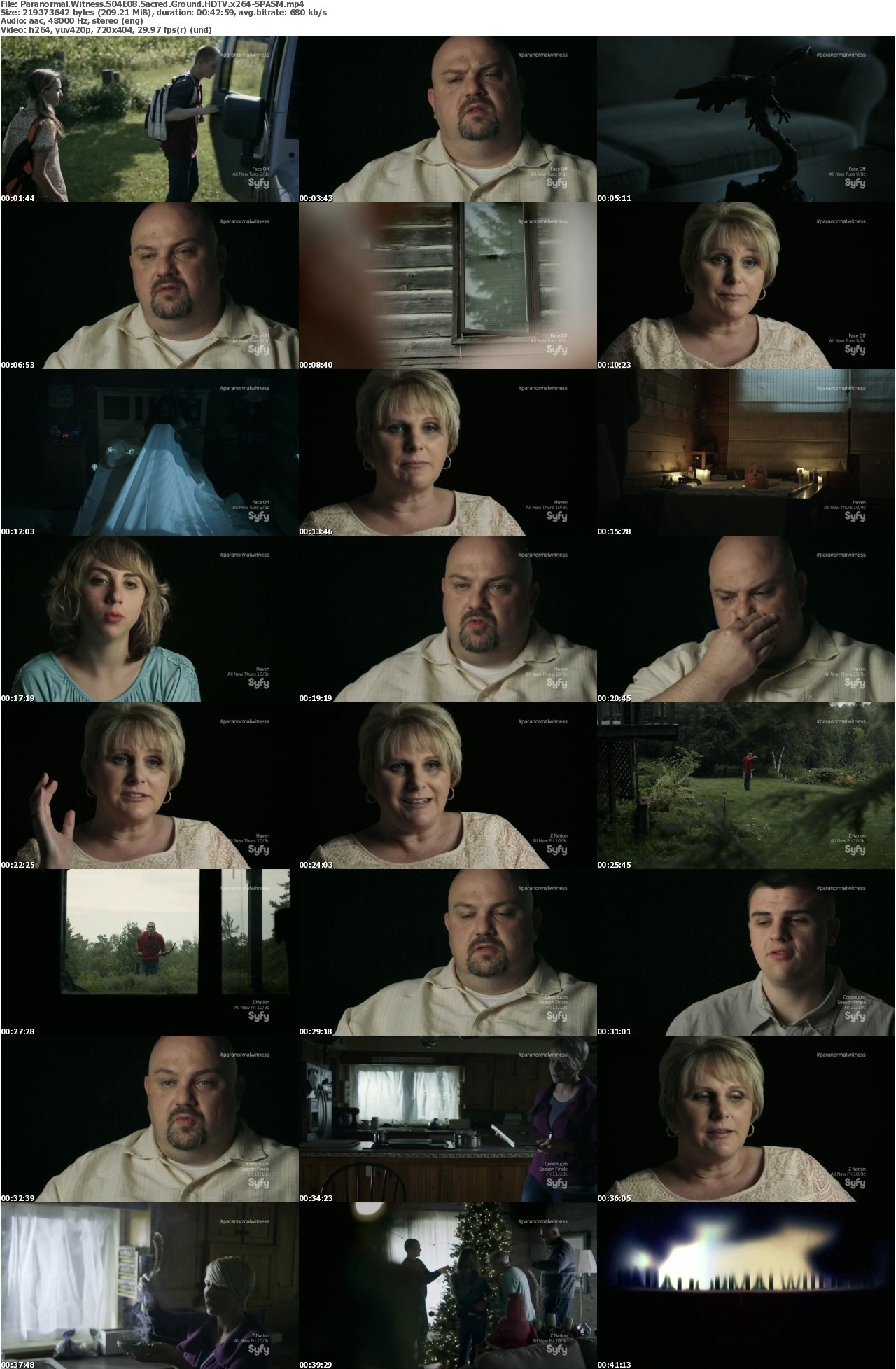 Paranormal Witness S04E08 Sacred Ground HDTV x264-SPASM