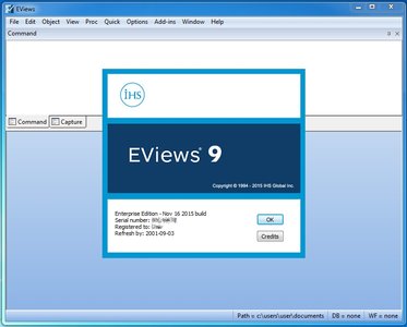 EViews 9 Update Build 111615