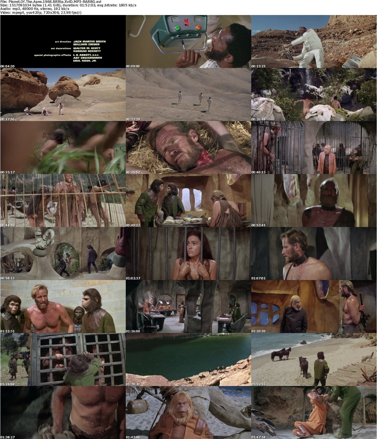 Planet Of The Apes 1968 BRRip XviD MP3-RARBG