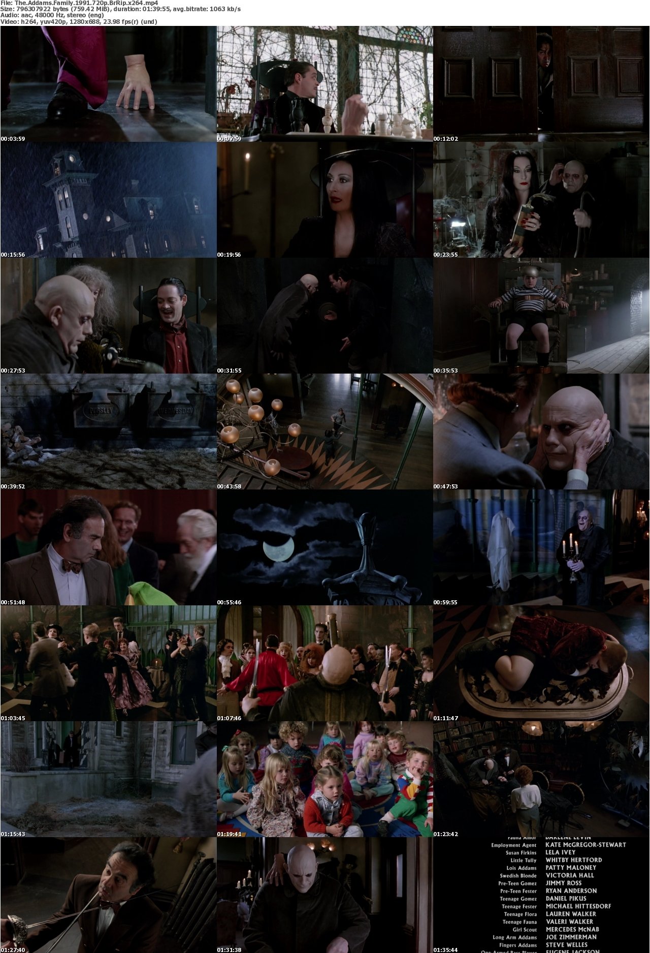 The Addams Family (1991) 720p BrRip x264