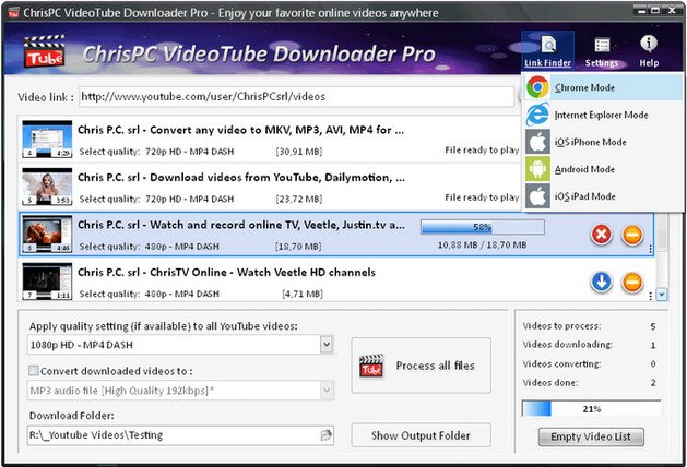 ChrisPC VideoTube Downloader Pro v8.20 
