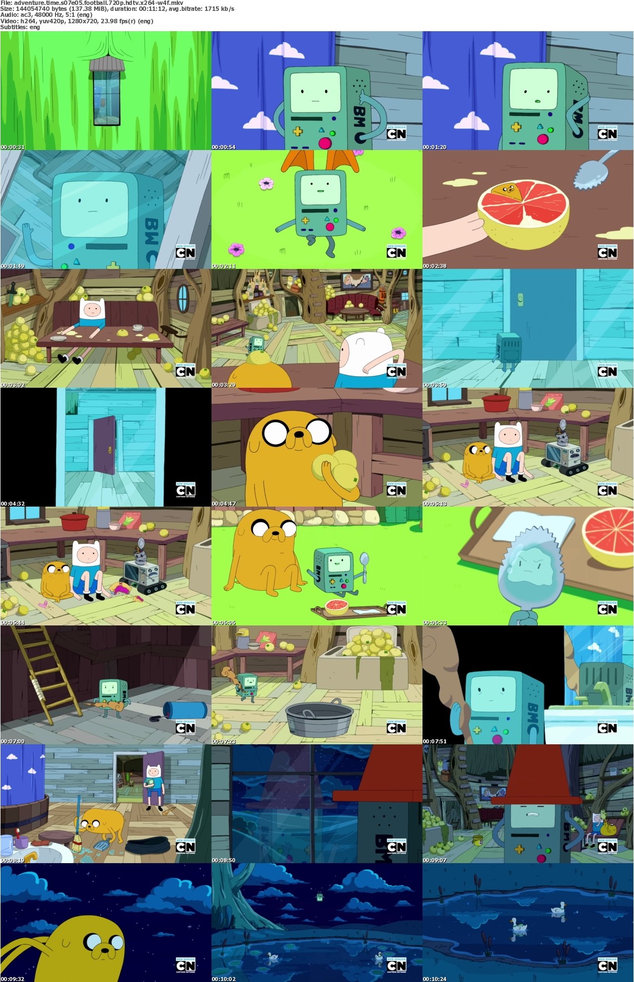 Adventure Time S07E05 Football 720p HDTV x264-W4F