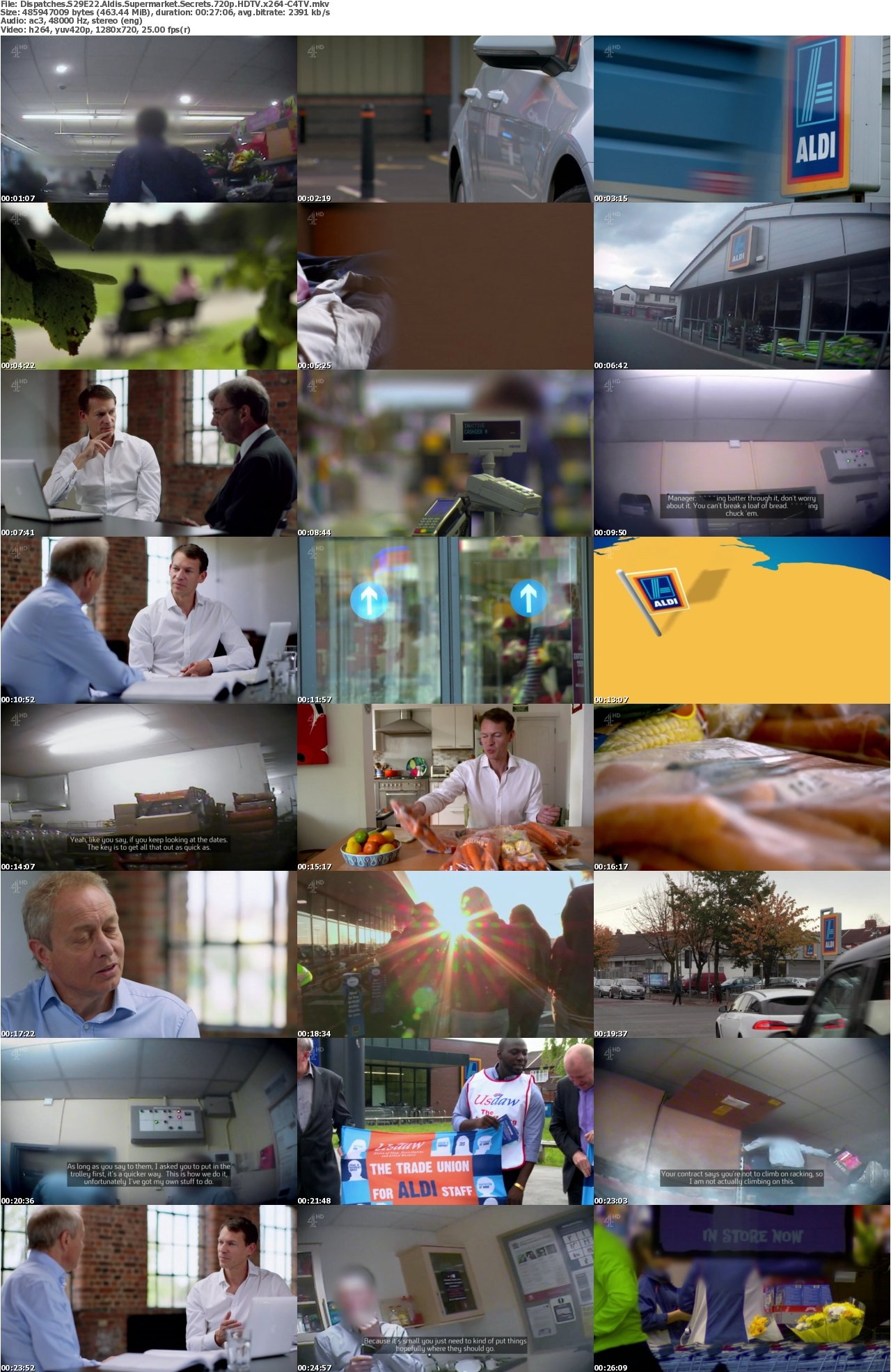 Dispatches S29E22 Aldis Supermarket Secrets 720p HDTV x264-C4TV
