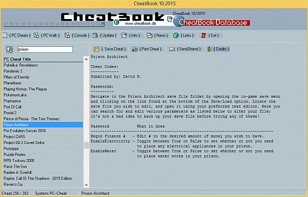 CheatBook Issue 2015 (January - November)