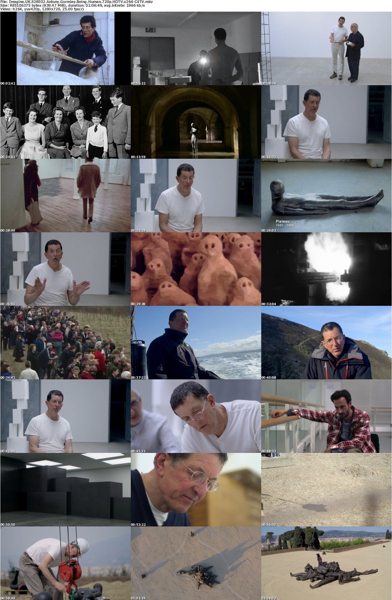 Imagine UK S28E02 Antony Gormley Being Human 720p HDTV x264-C4TV