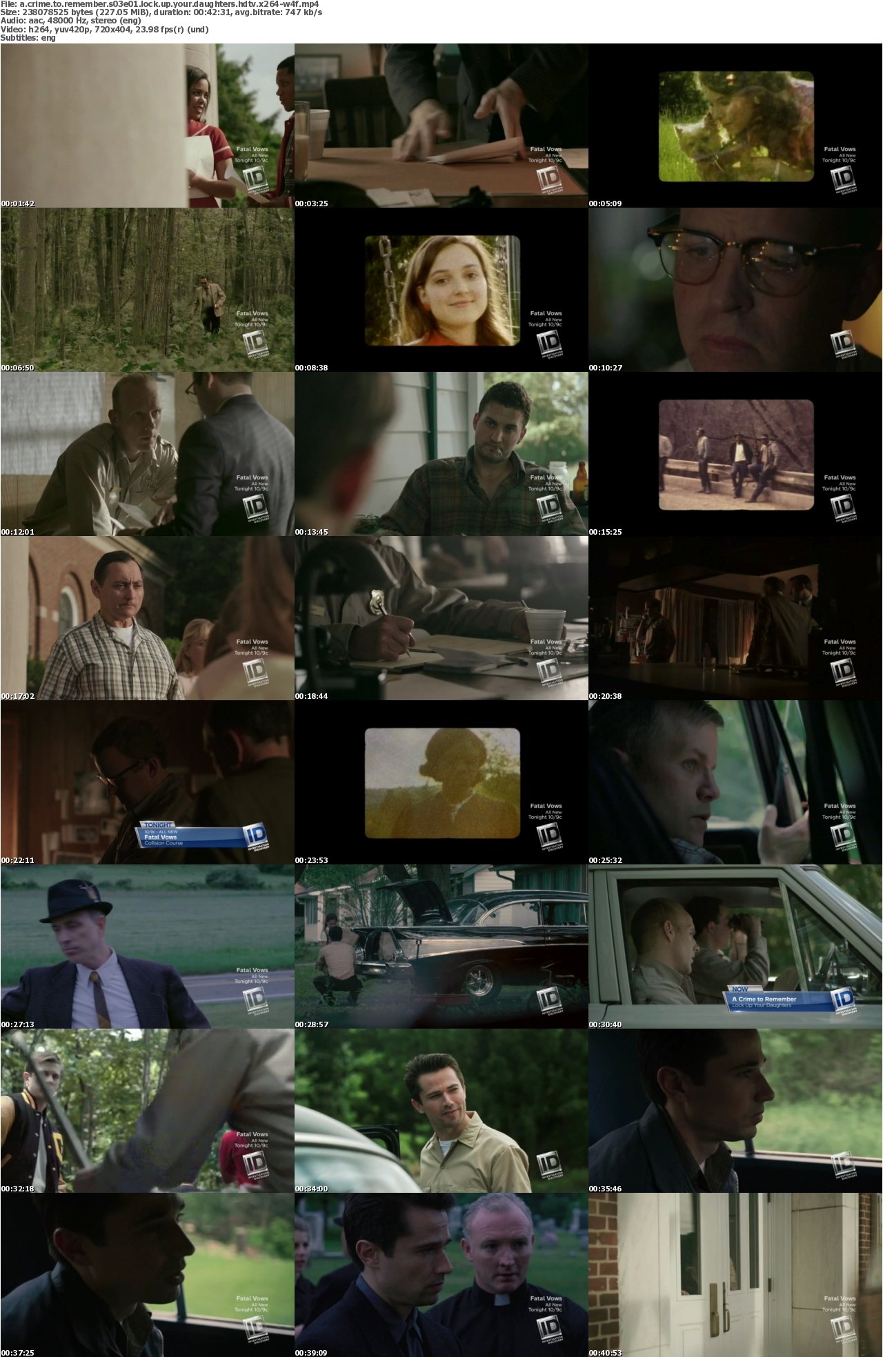 A Crime to Remember S03E01 Lock Up Your Daughters HDTV x264-W4F