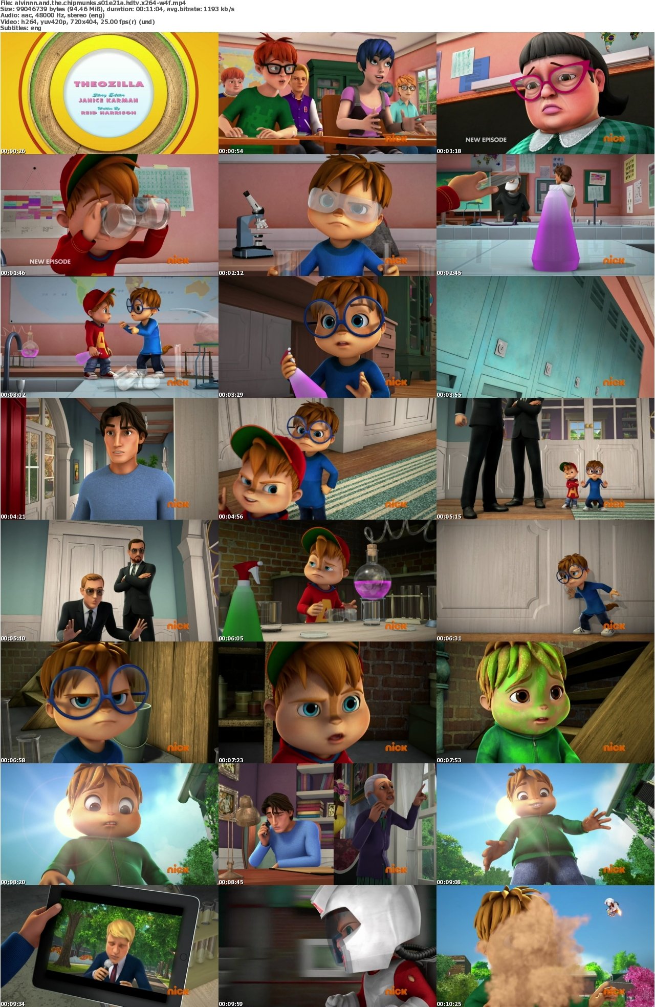 Alvinnn and the Chipmunks S01E21a HDTV x264-W4F