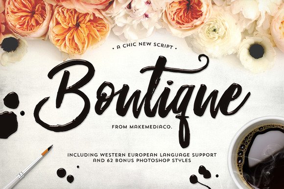 CreativeMarket - Boutique Script + PSD Styles
