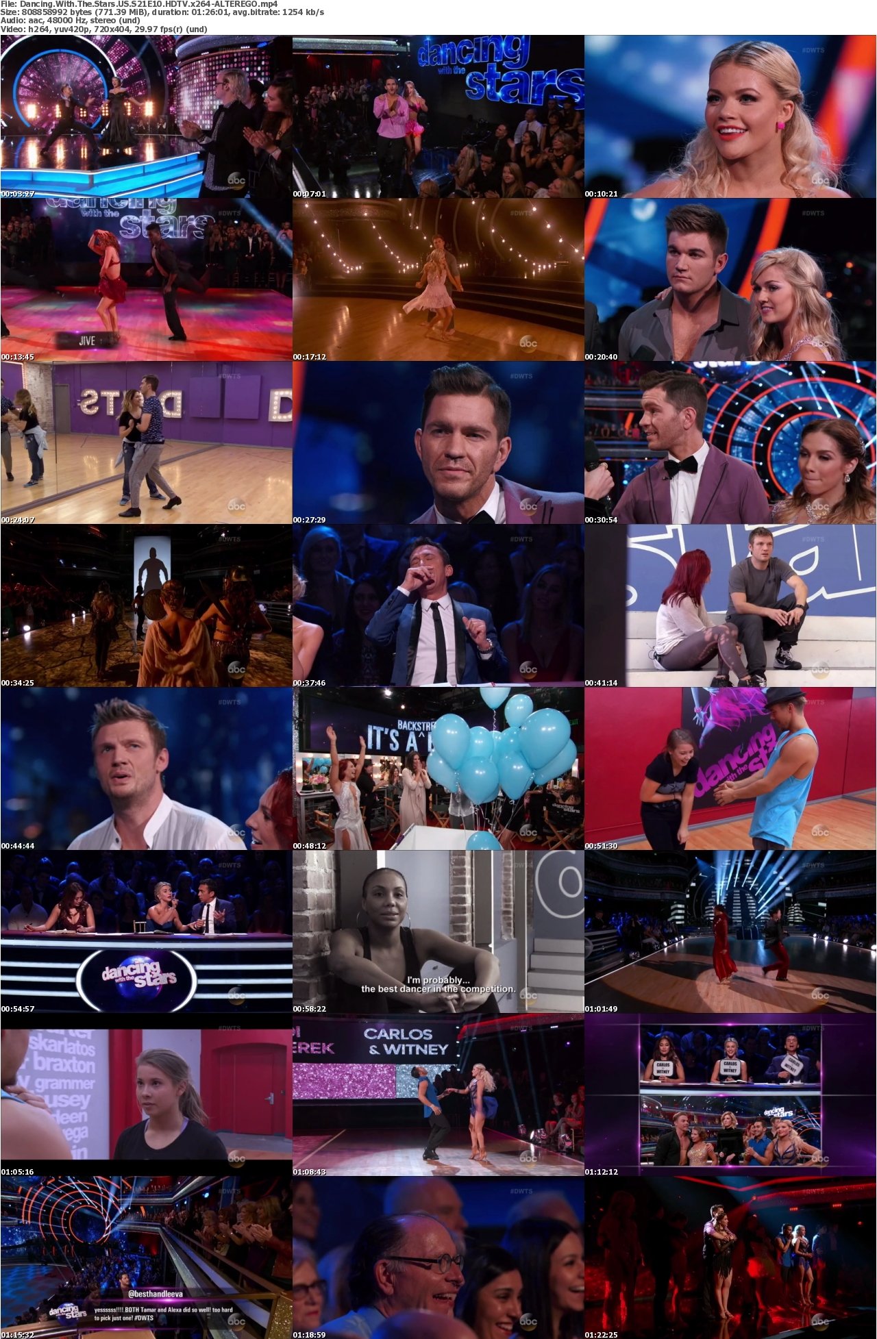 Dancing With The Stars US S21E10 HDTV x264-ALTEREGO