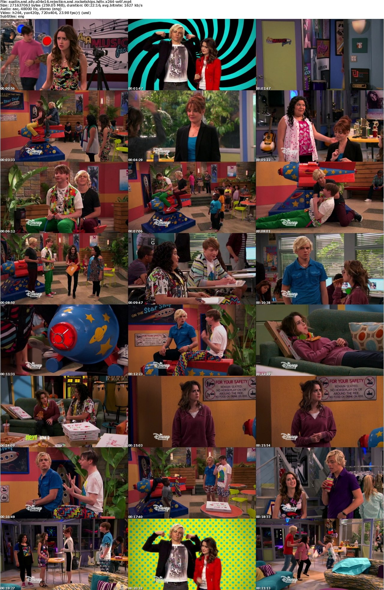 Austin and Ally S04E16 Rejection and Rocketships HDTV x264-W4F