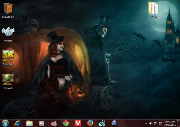 Happy Halloween 2015 theme for Windows 10, Windows 8 and Windows 7