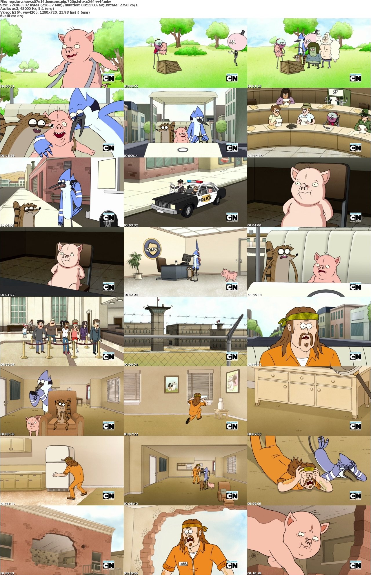 Regular Show S07E14 Bensons Pig 720p HDTV x264-W4F