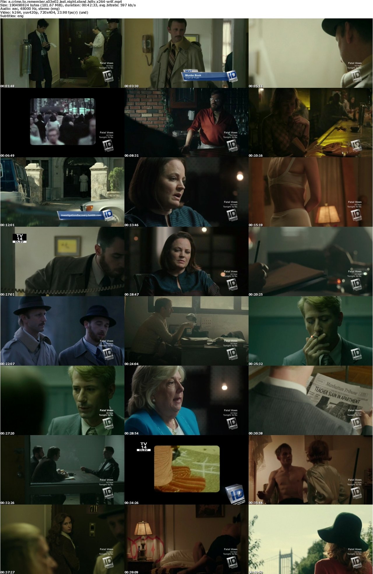 A Crime to Remember S03E02 Last Night Stand HDTV x264-W4F