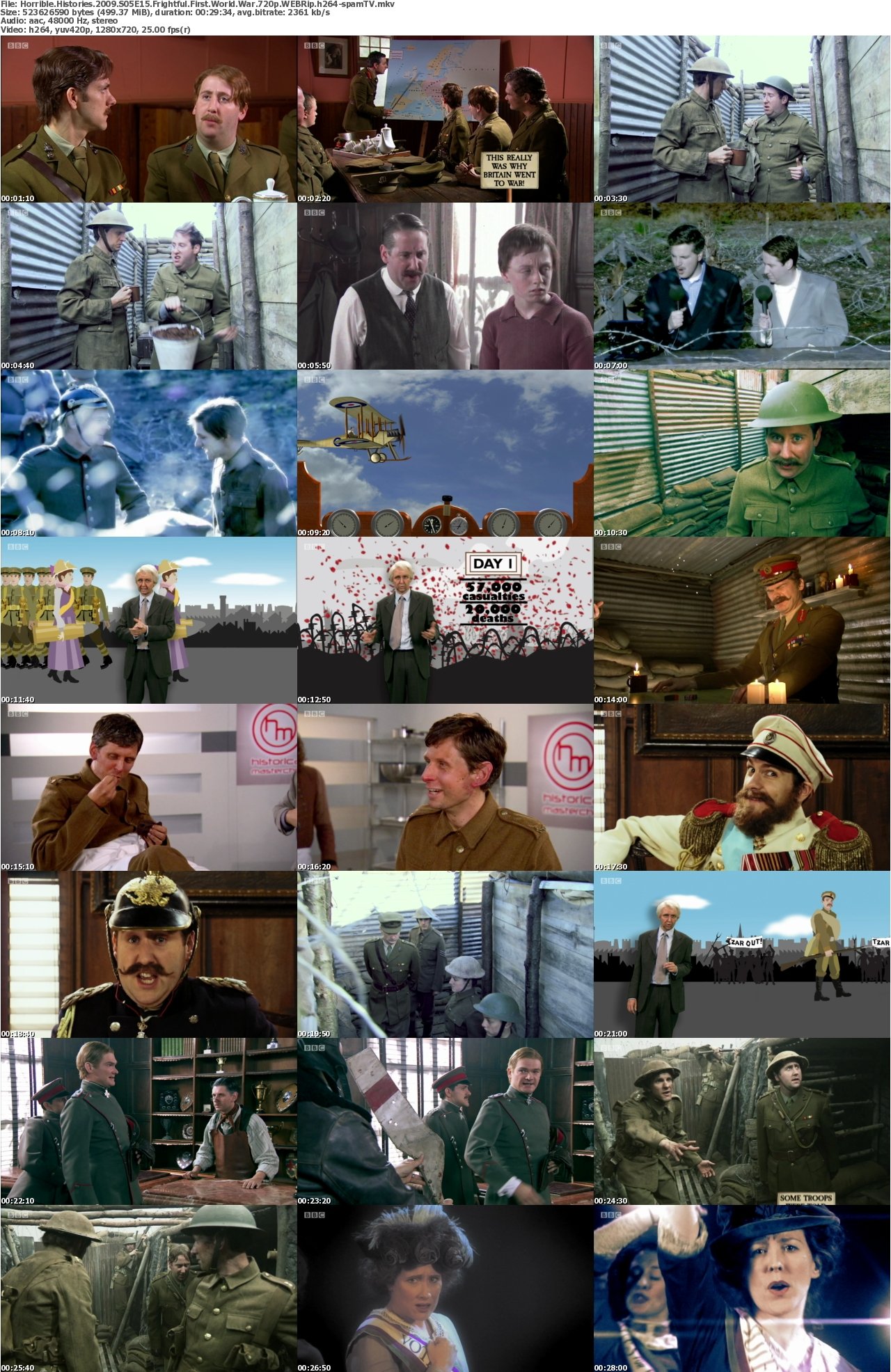 Horrible Histories 2009 S05E15 Frightful First World War 720p WEBRip h264-spamTV