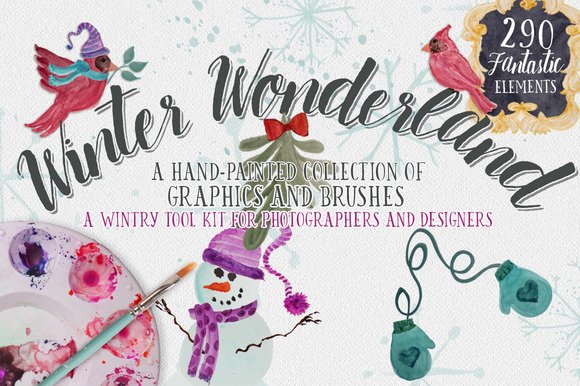 CreativeMarket - Winter Wonderland Design Tool Kit!