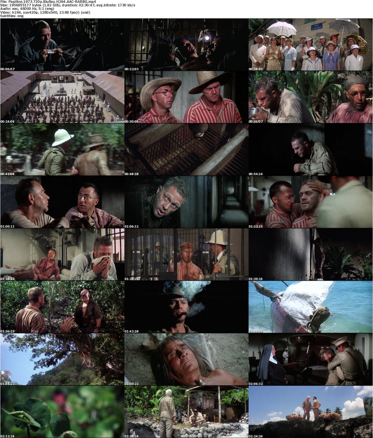 Papillon 1973 720p BluRay H264 AAC-RARBG