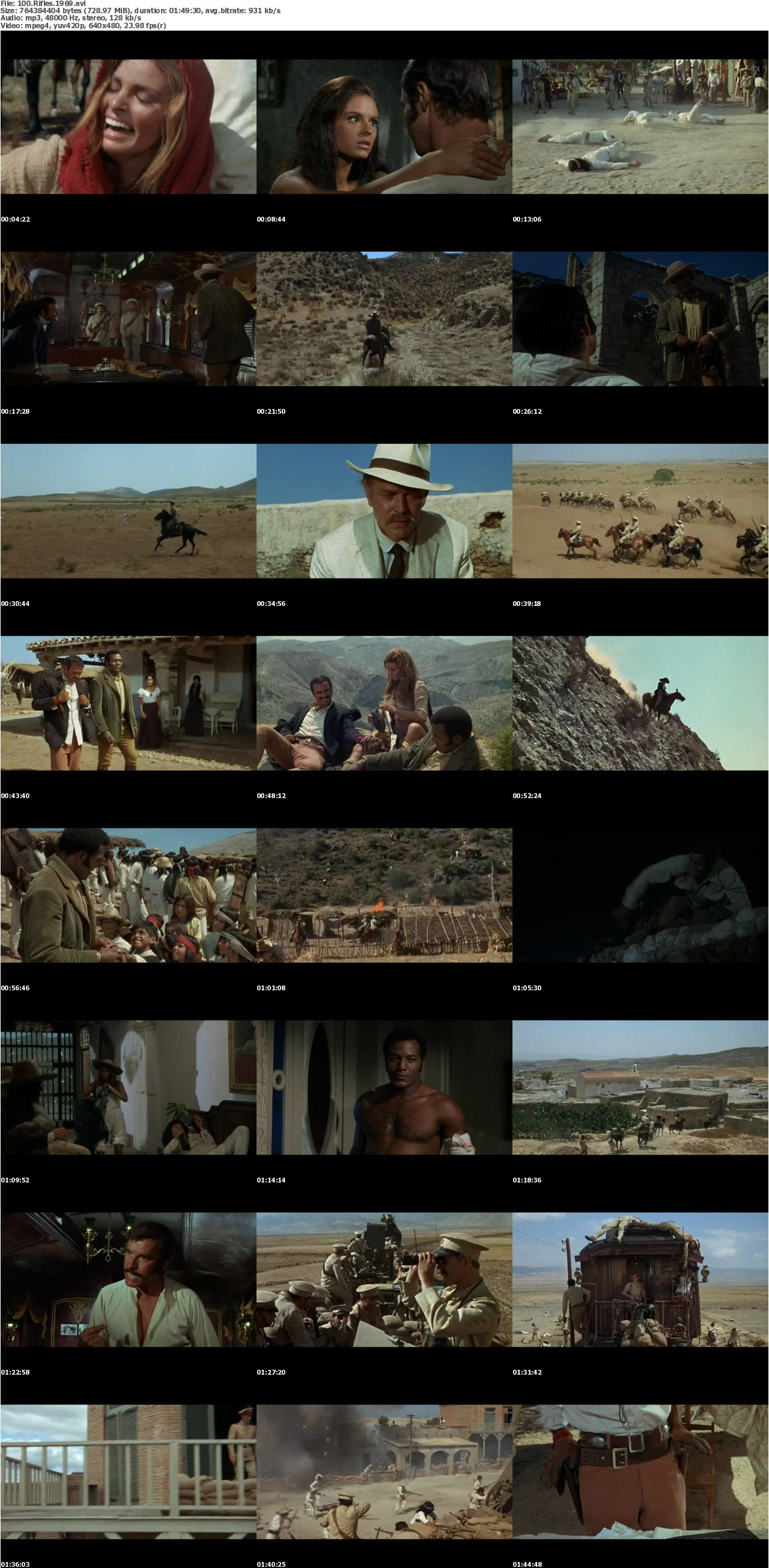 100 Rifles (1969)