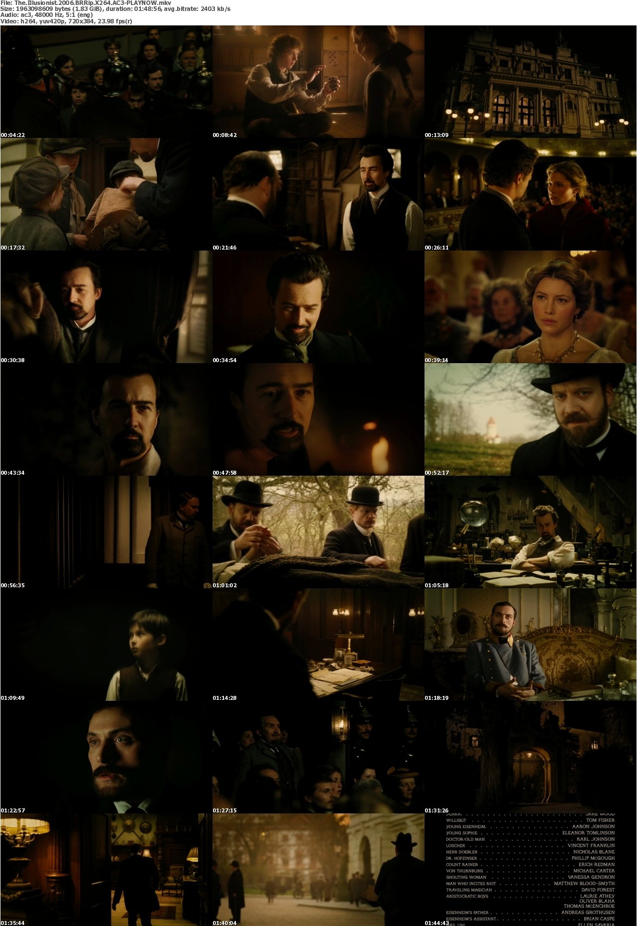 The Illusionist 2006 BRRip X264 AC3-PLAYNOW