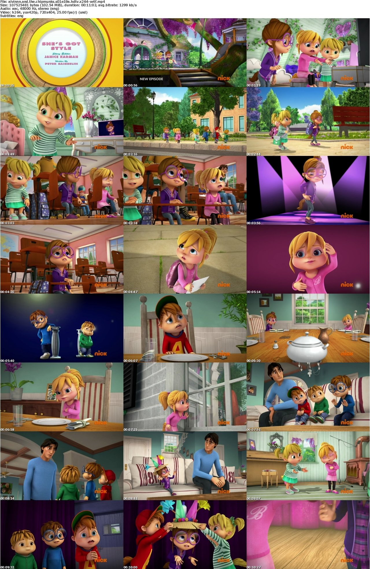 Alvinnn and the Chipmunks S01E19a HDTV x264-W4F
