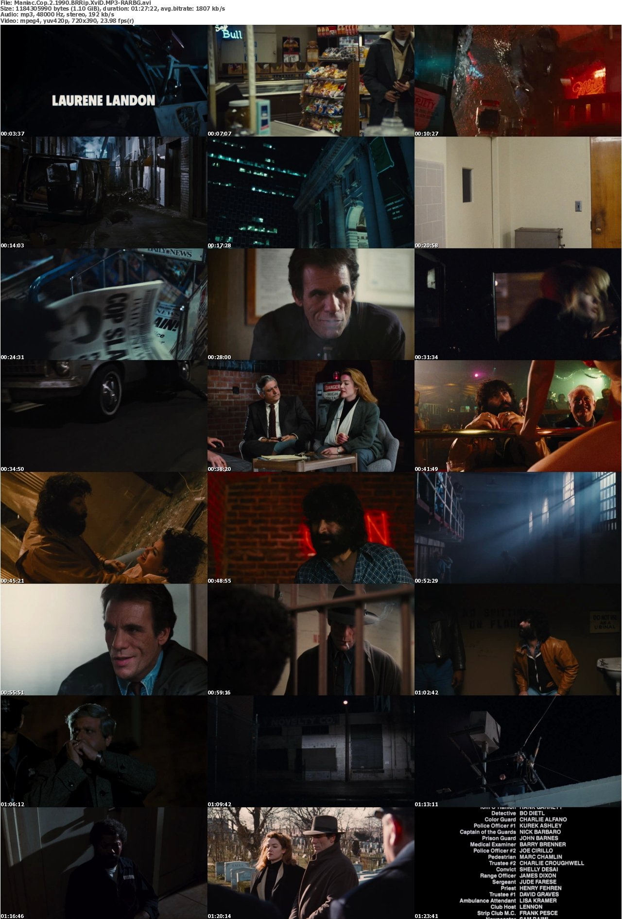 Maniac Cop 2 1990 BRRip XviD MP3-RARBG