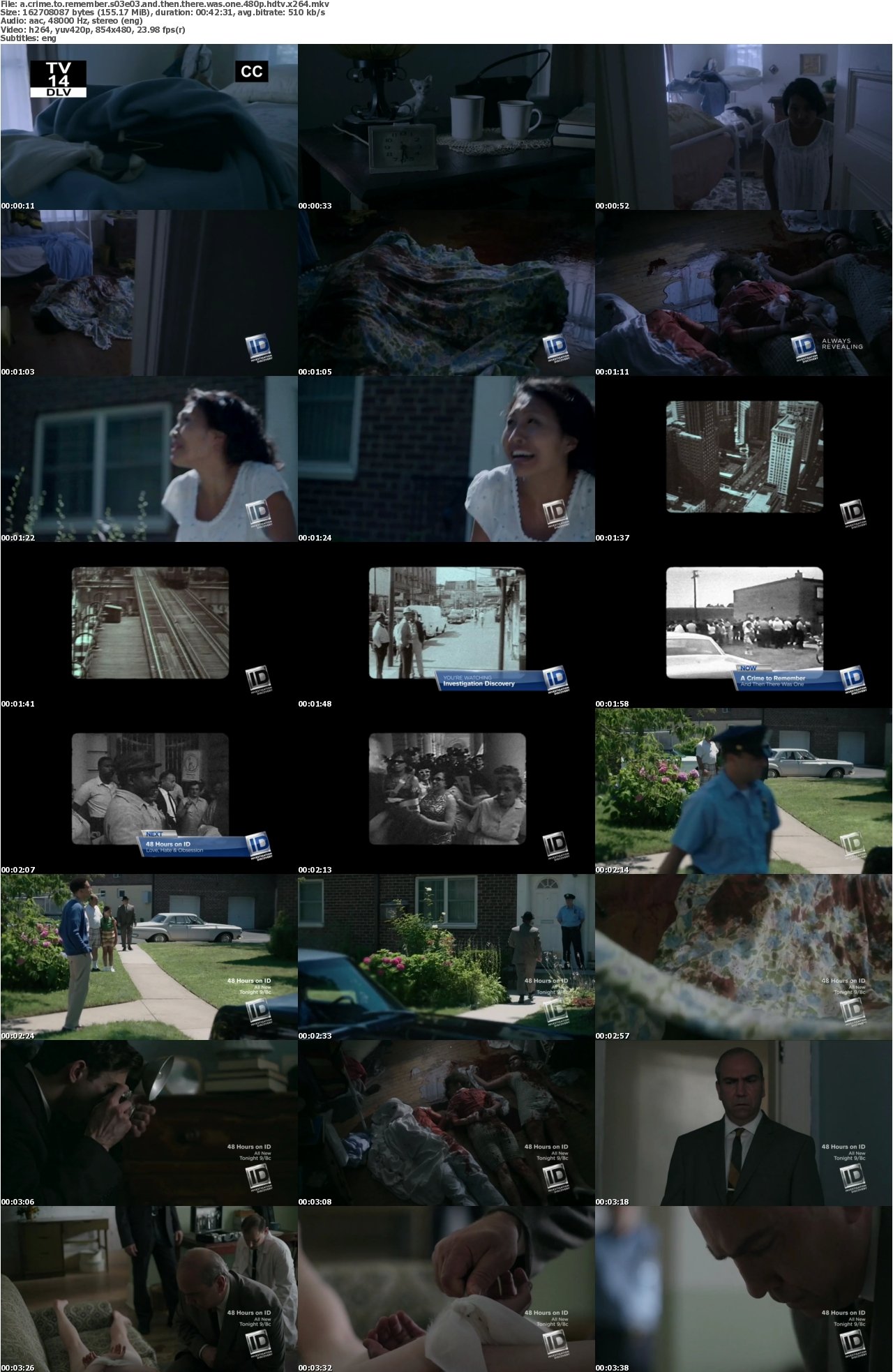 A Crime to Remember S03E03 And Then There Was One 480p HDTV x264