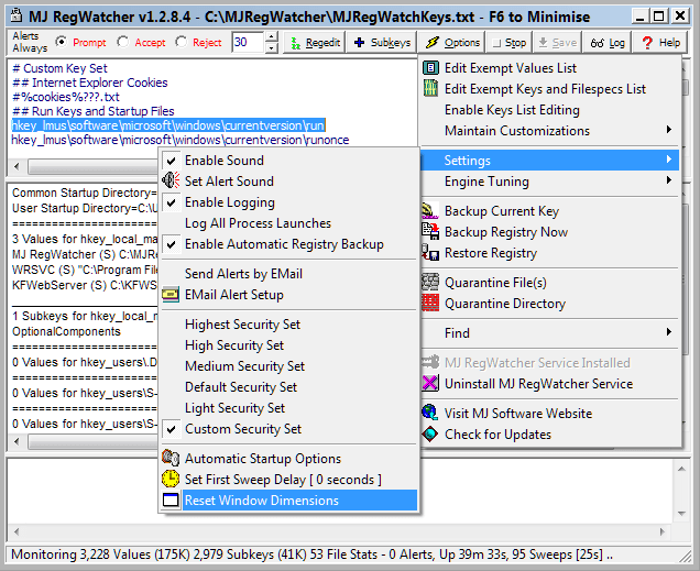 Registry Watcher 1.2.8.4 portable