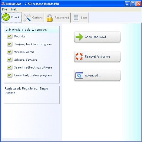 UnHackMe 7.80 Build 483