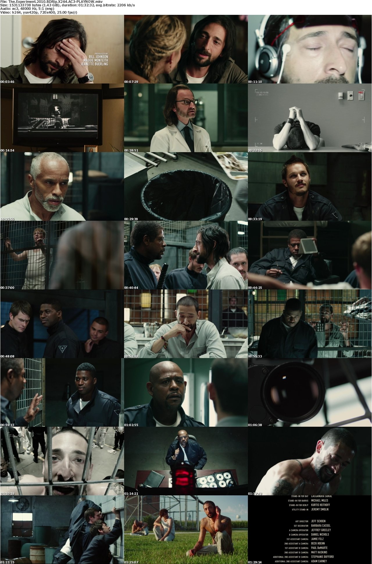 The Experiment 2010 BDRip X264 AC3-PLAYNOW