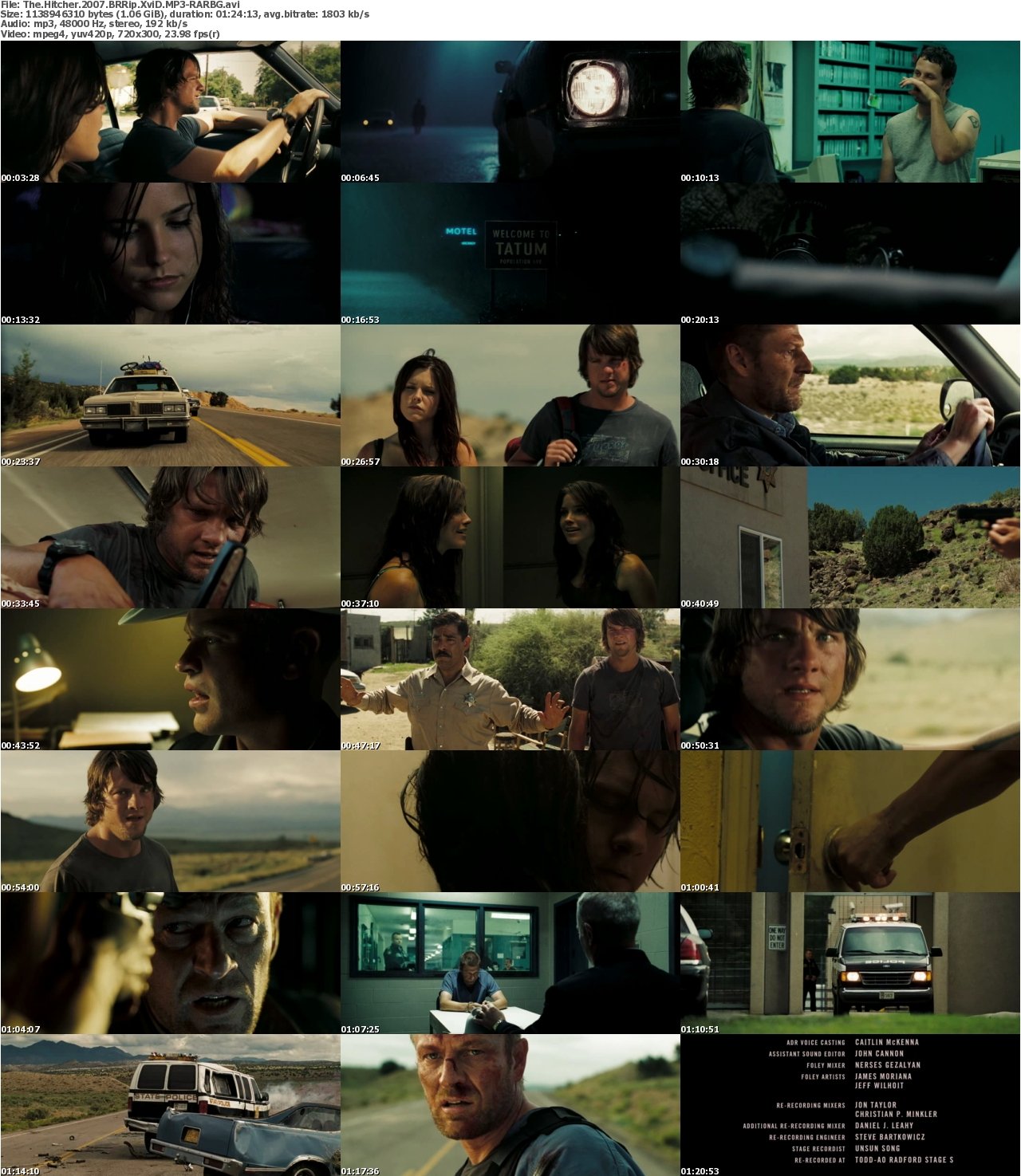 The Hitcher 2007 BRRip XviD MP3-RARBG