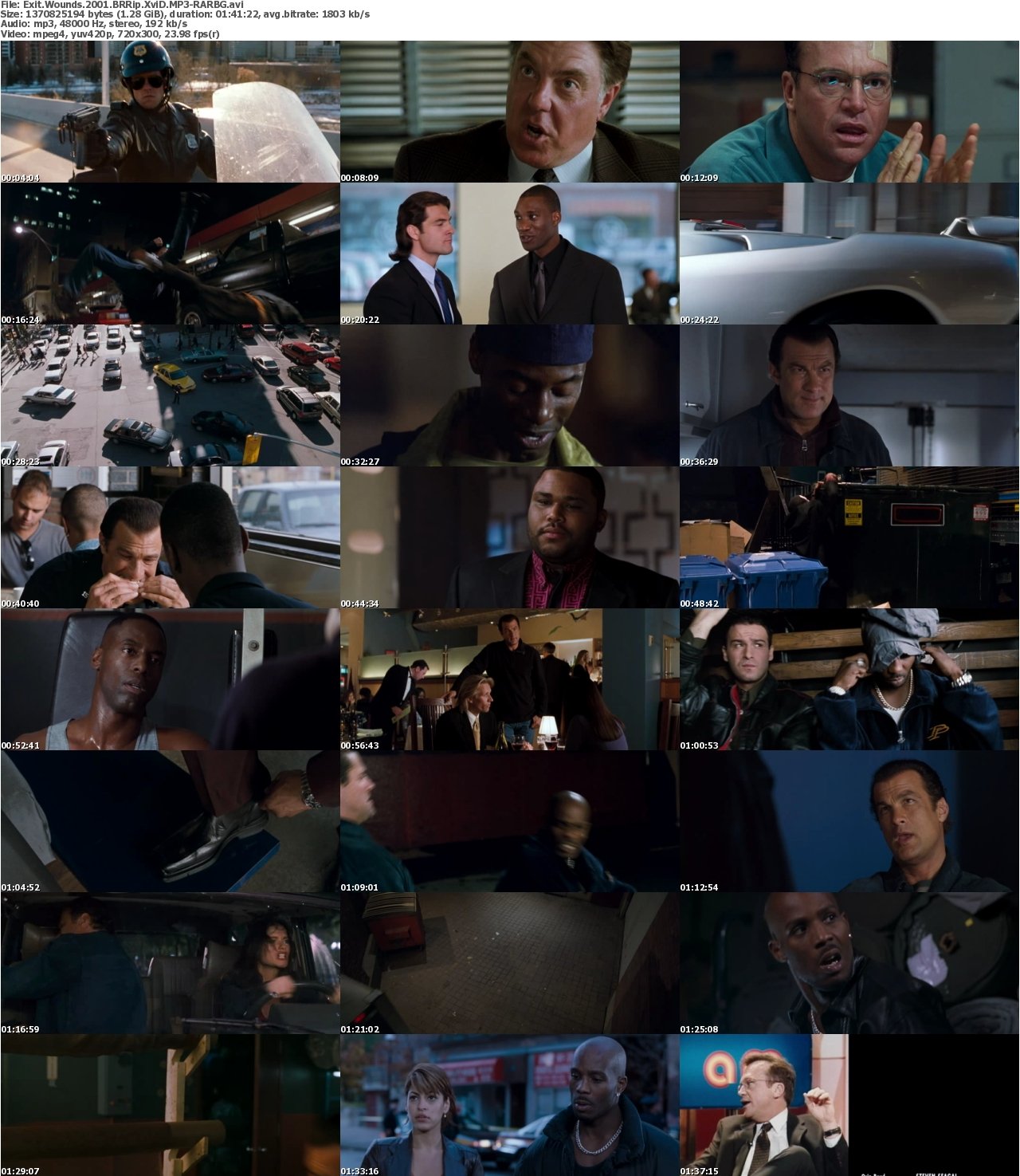 Exit Wounds 2001 BRRip XviD MP3-RARBG