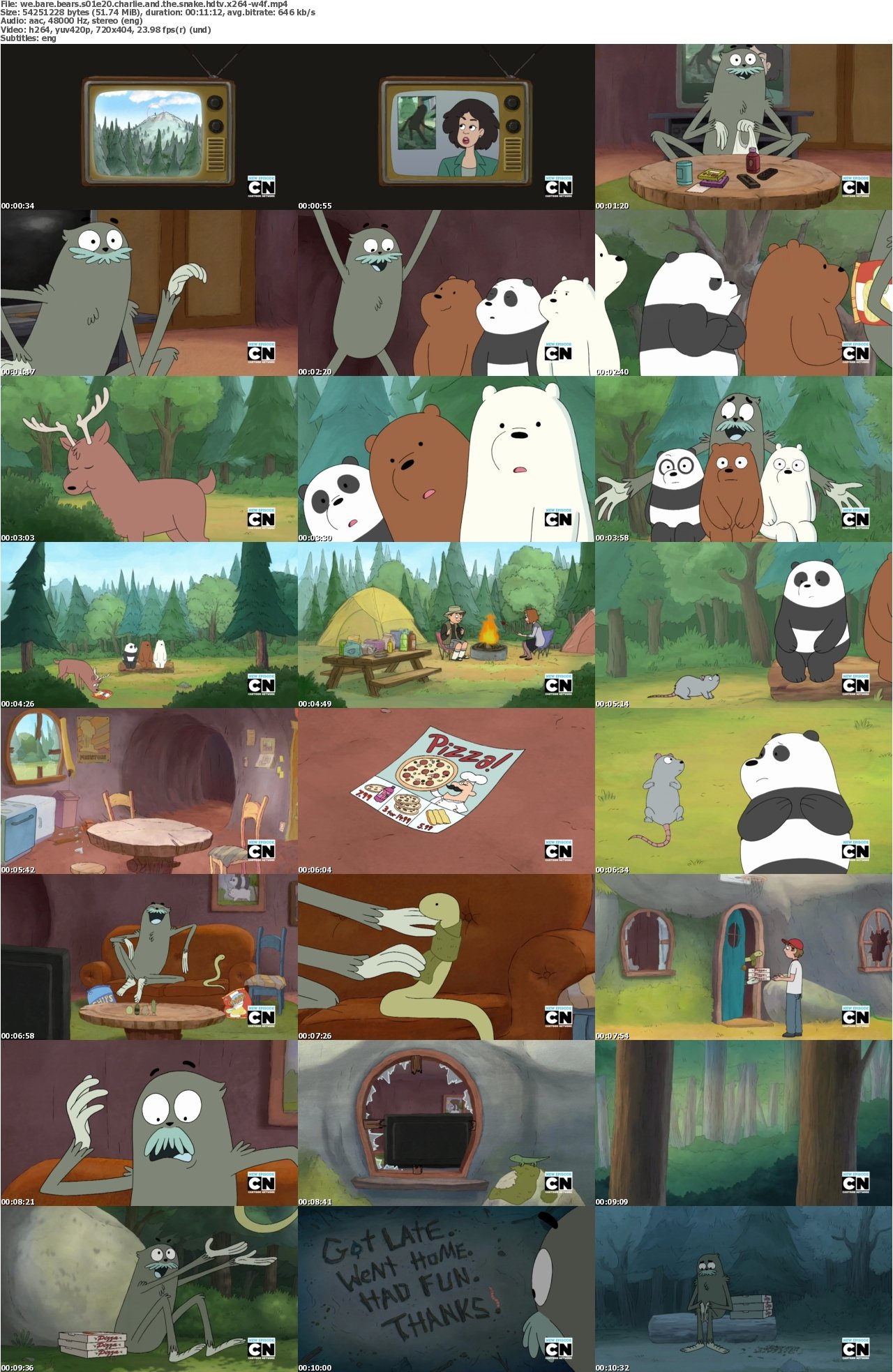 We Bare Bears S01E20 Charlie and the Snake HDTV x264-W4F