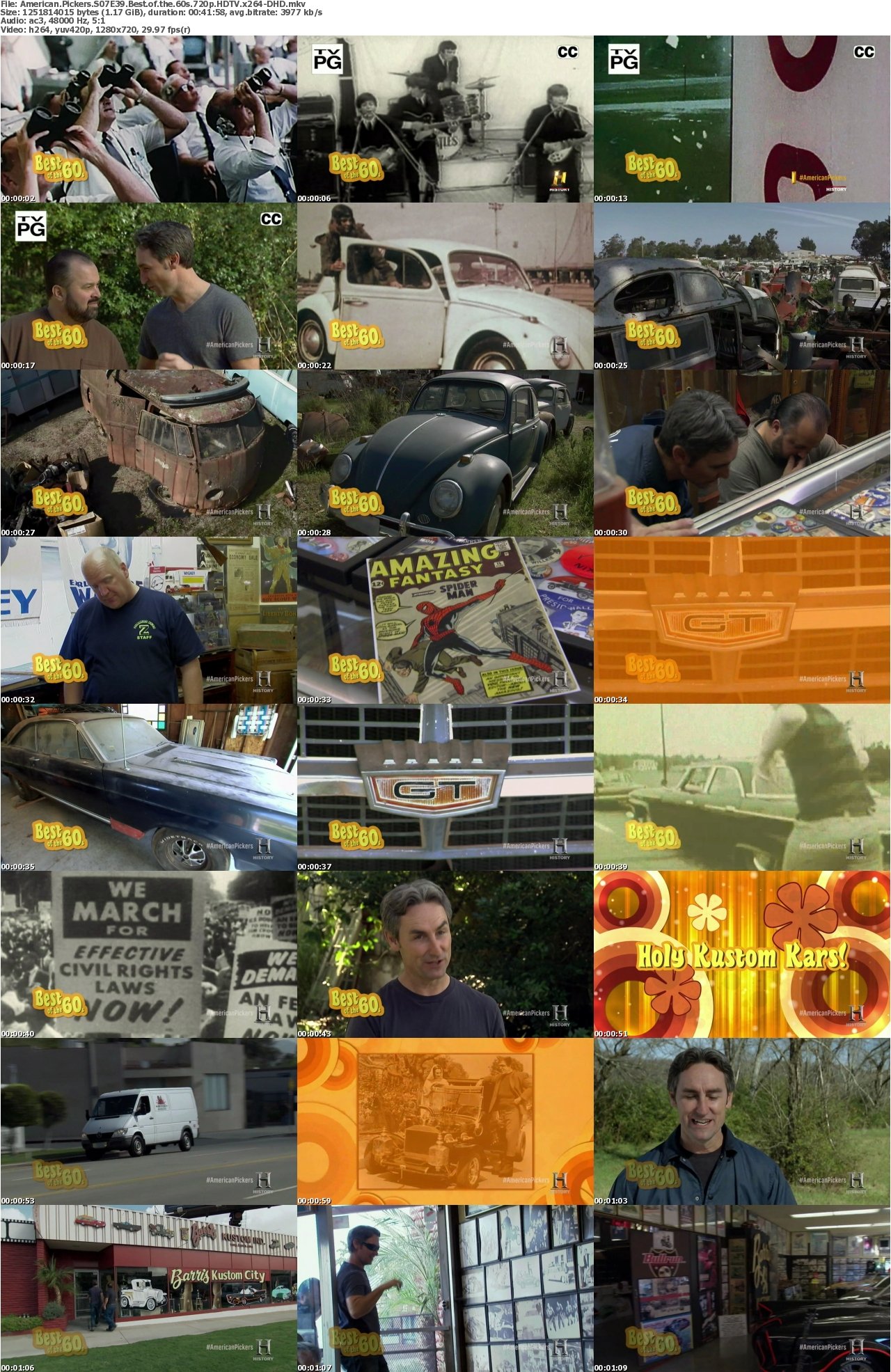 American Pickers S07E39 Best of the 60s 720p HDTV x264-DHD