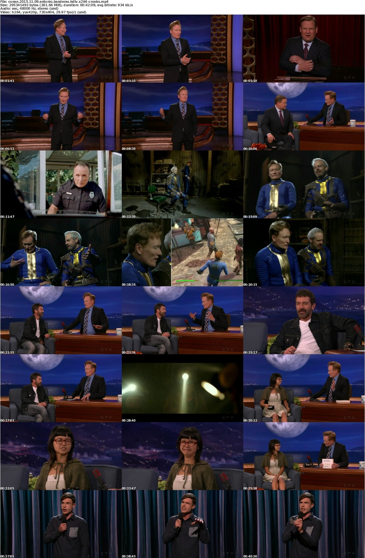 Conan 2015.11 09 Antonio Banderas HDTV x264-CROOKS