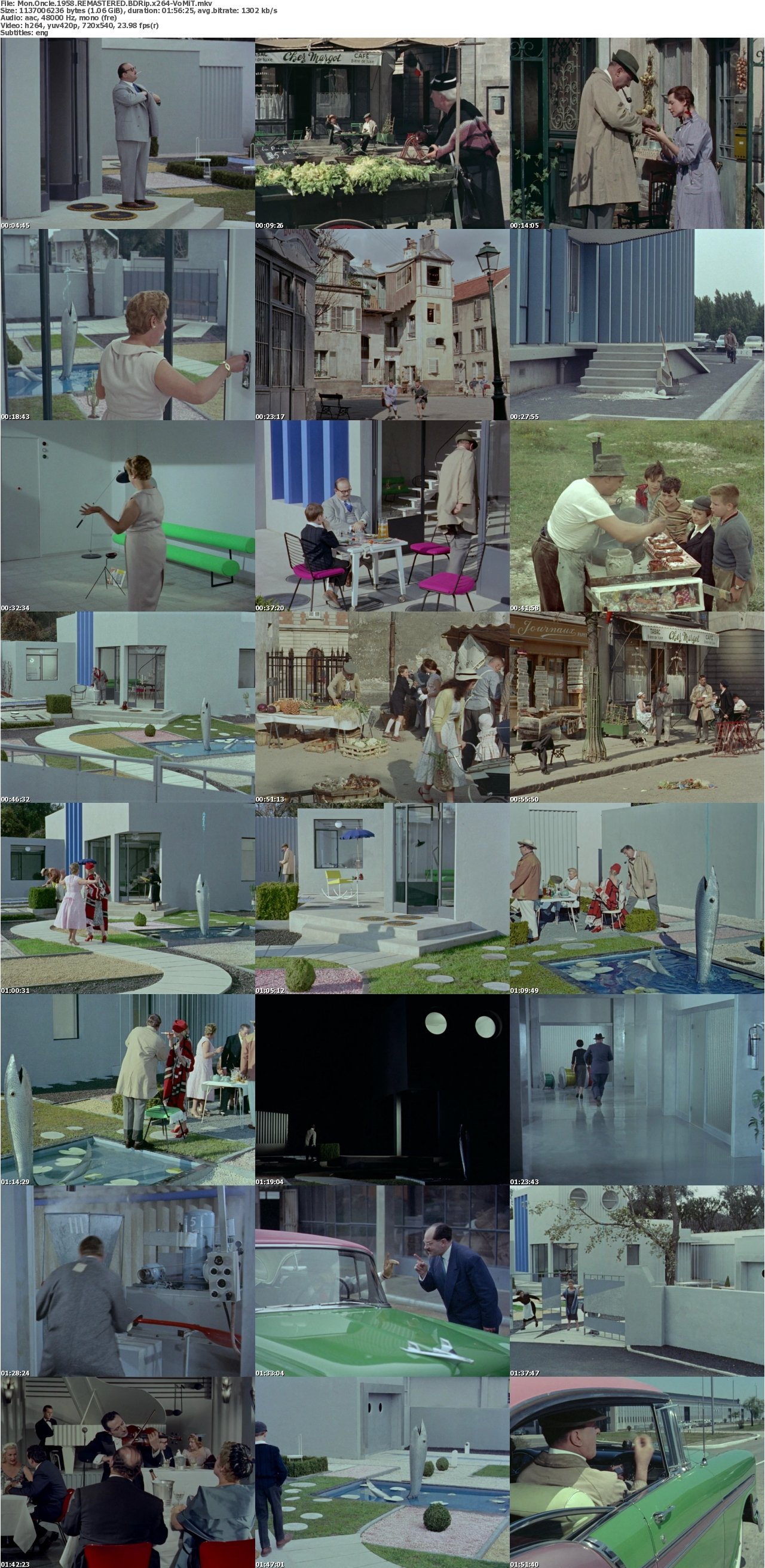 Mon Oncle 1958 REMASTERED BDRip x264-VoMiT