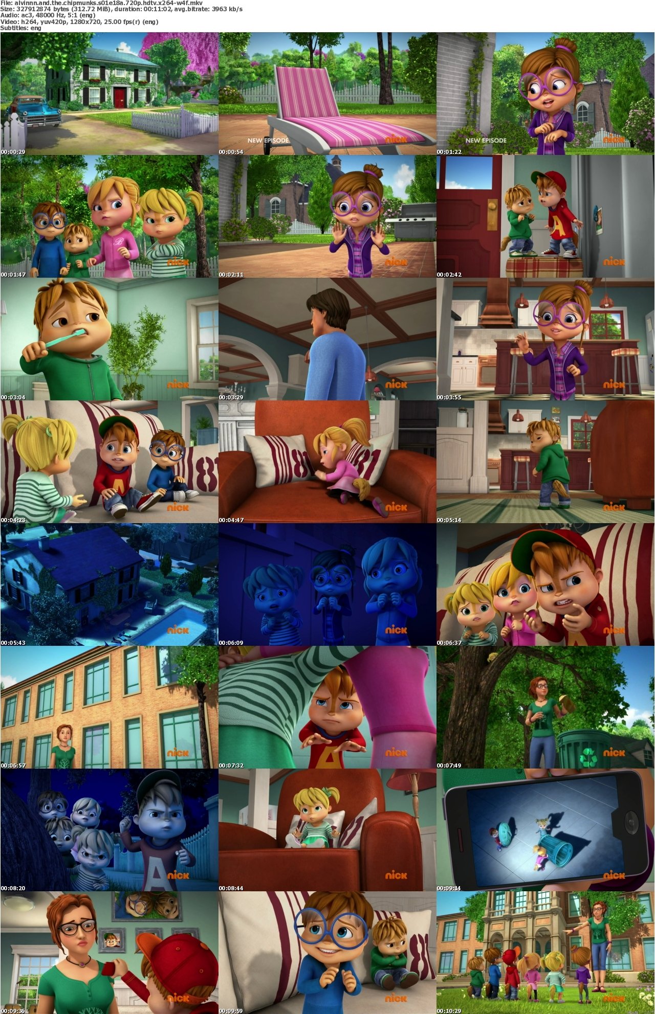 Alvinnn and the Chipmunks S01E18a 720p HDTV x264-W4F