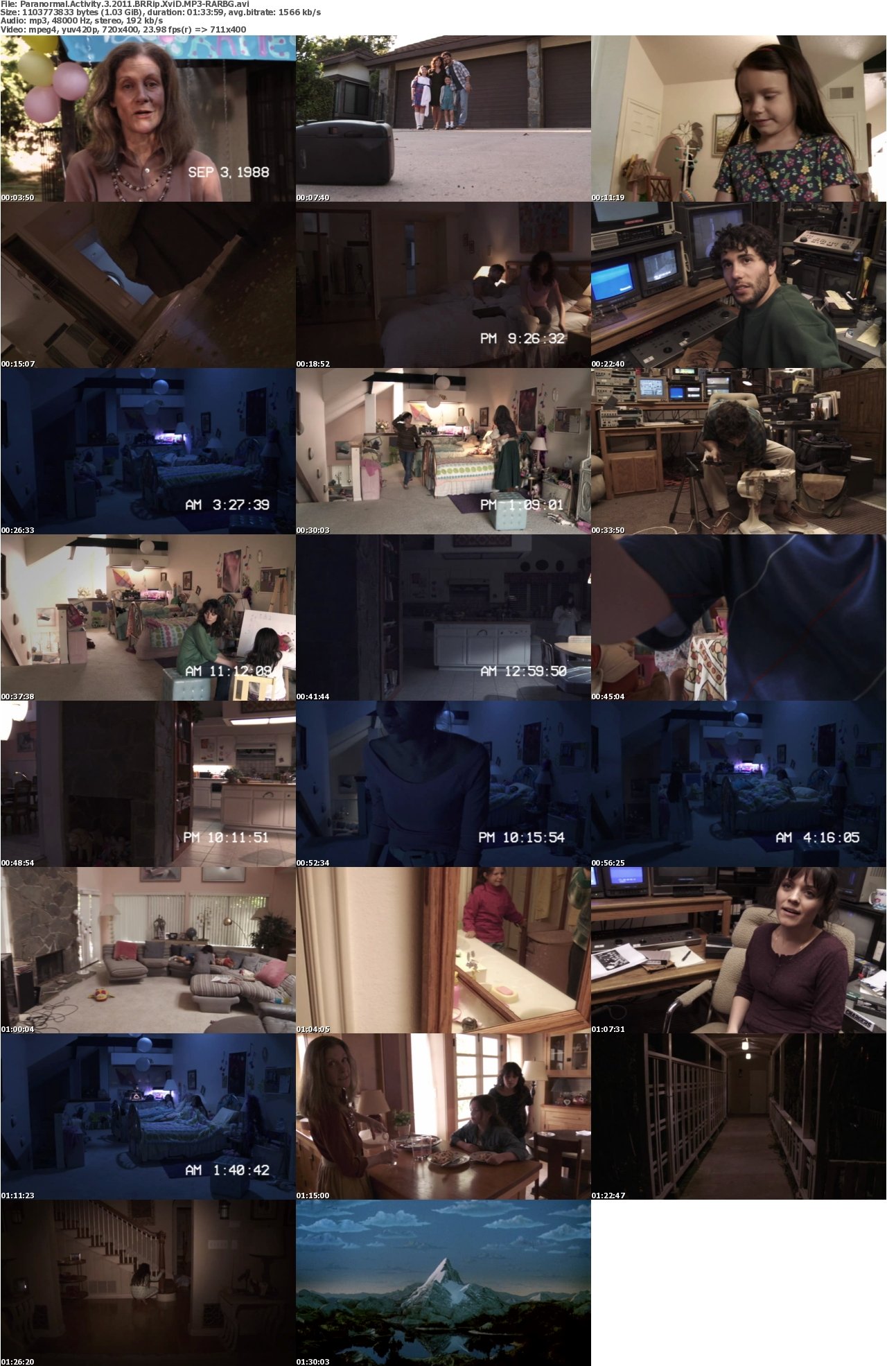 Paranormal Activity 3 2011 BRRip XviD MP3-RARBG