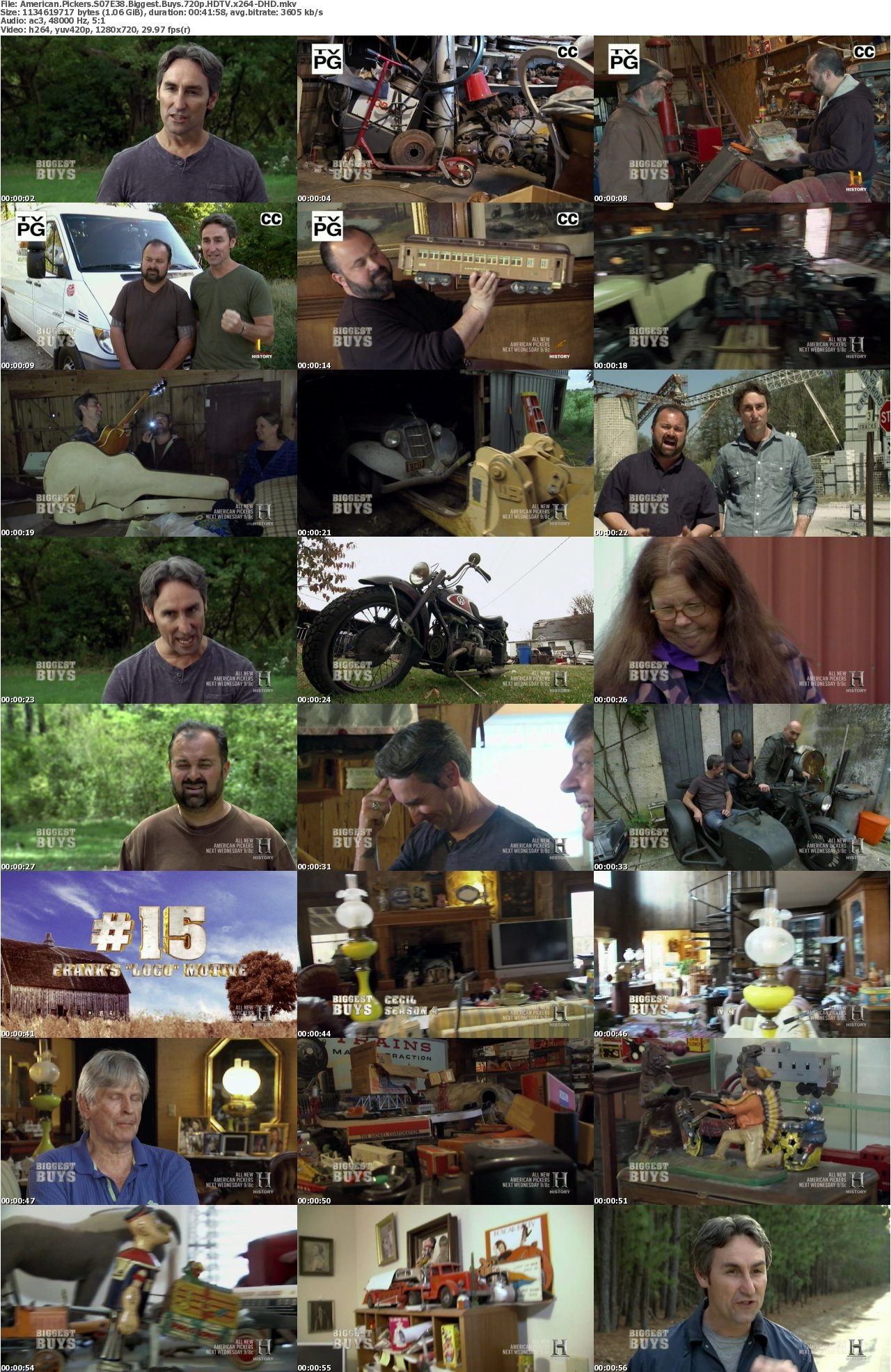 American Pickers S07E38 Biggest Buys 720p HDTV x264-DHD