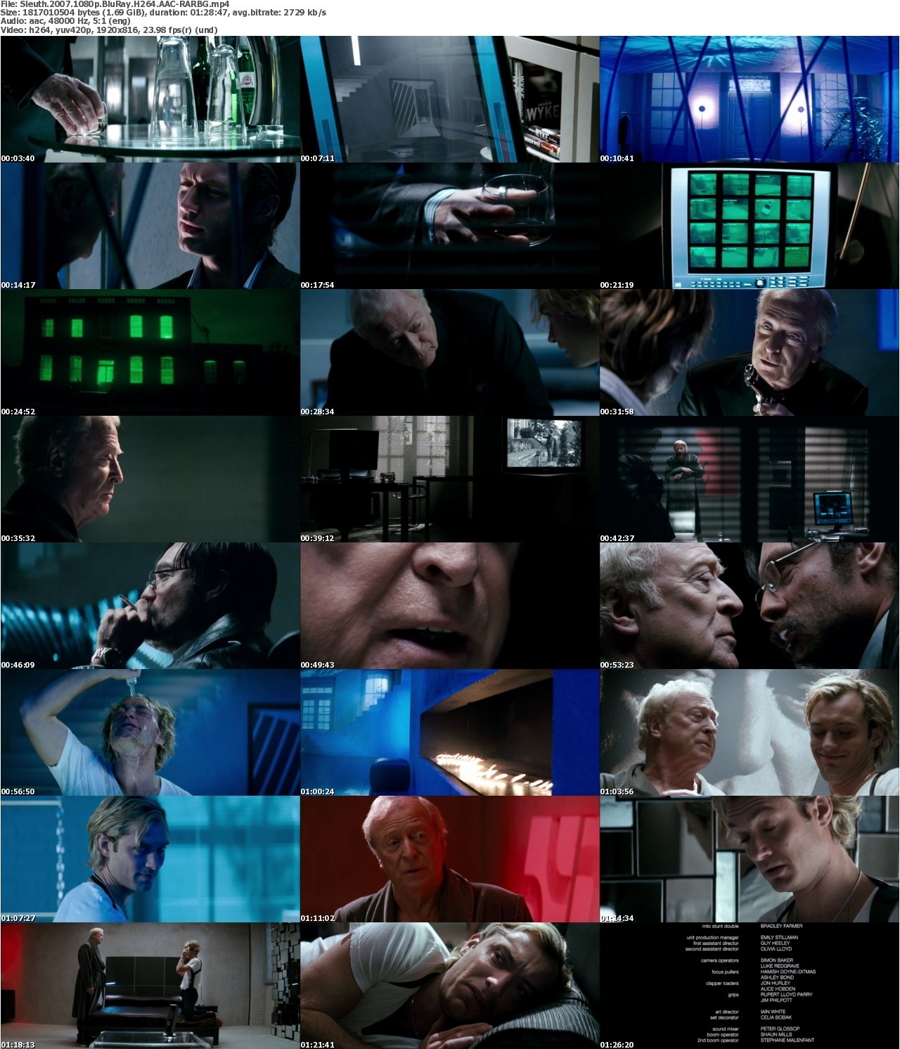 Sleuth 2007 1080p BluRay H264 AAC-RARBG